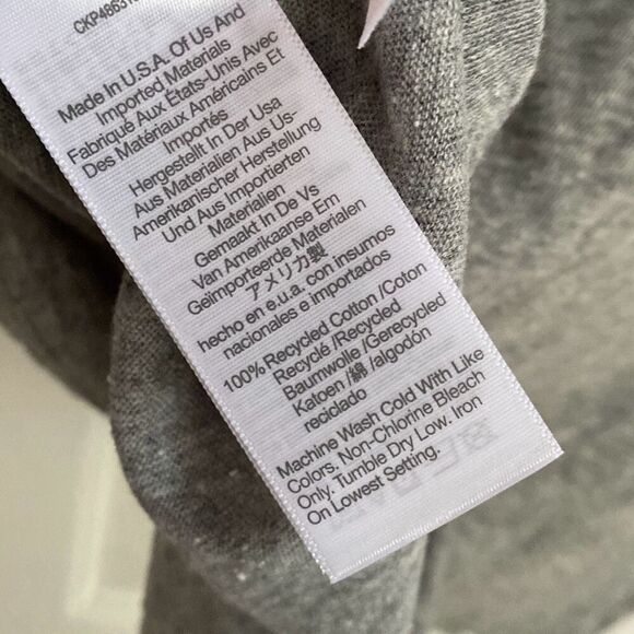 Madewell Premium Standard 01. The Shrunken Tee Heather Gray‎ XXS NWT - Picture 6 of 6